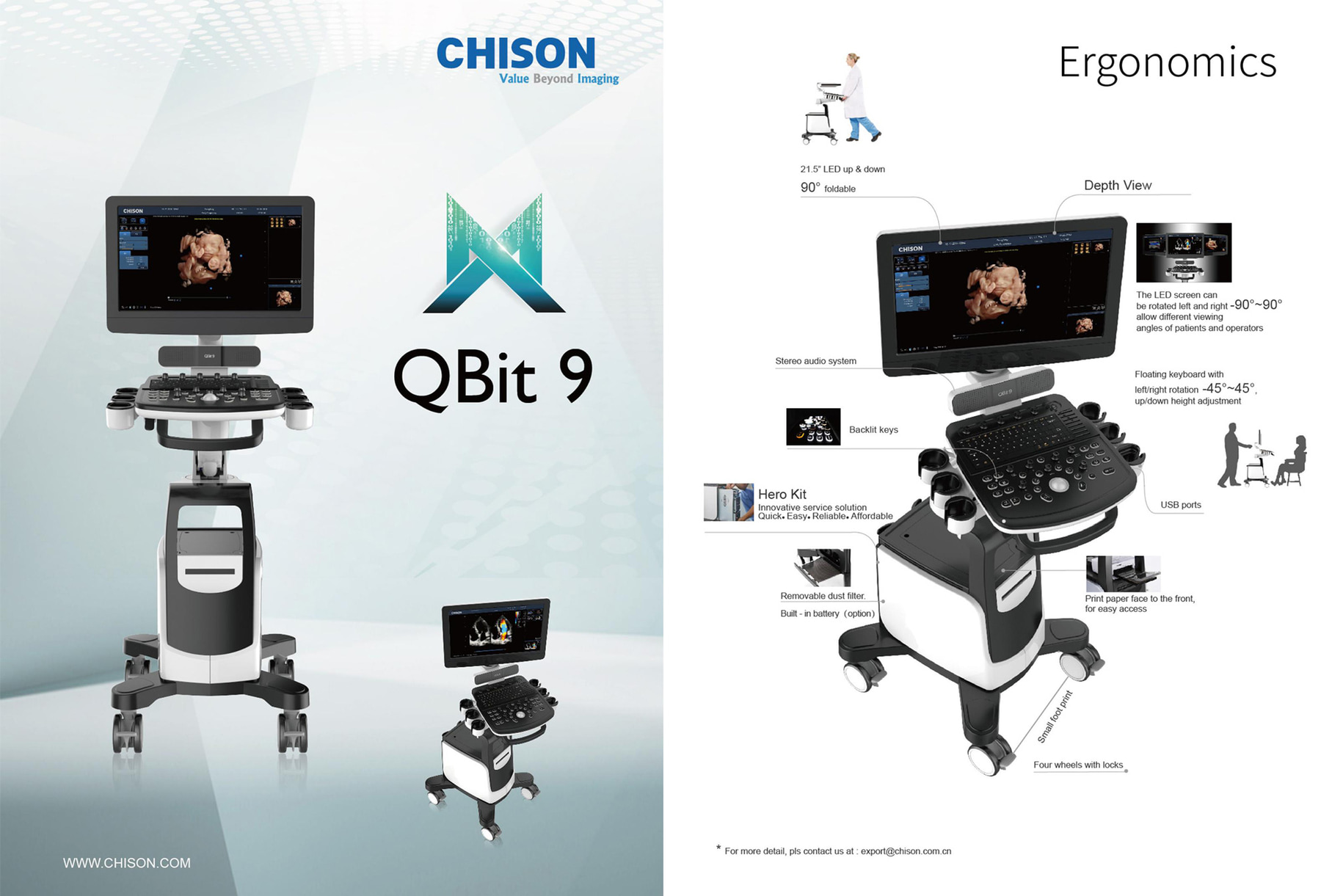 УЗИ аппарат Chison Qbit 9 — дополнительное изображение 1